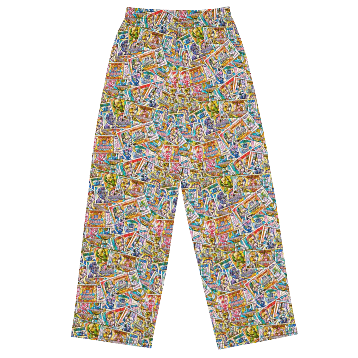 Jugoslovenski inflatorni dinar 1993 (Kolaž/mozaik) All-Over Print Unisex Wide-Leg Pants product image (1)