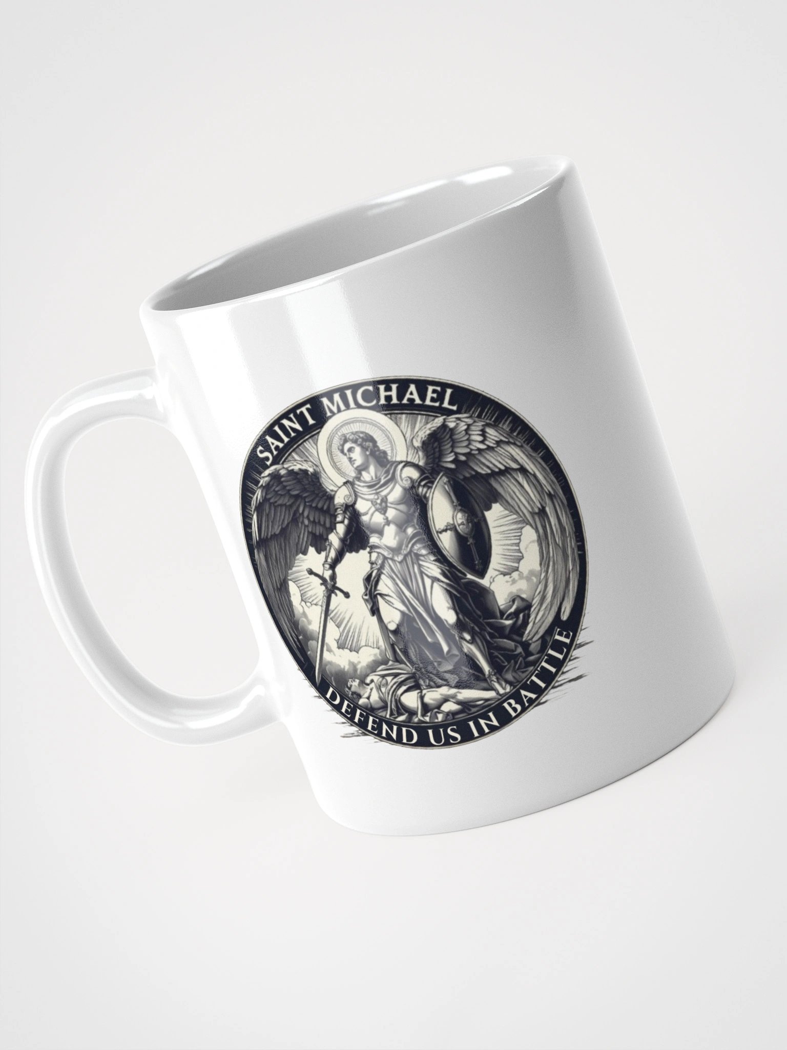 St Michael Defend Us In Battle Mug product image (8)