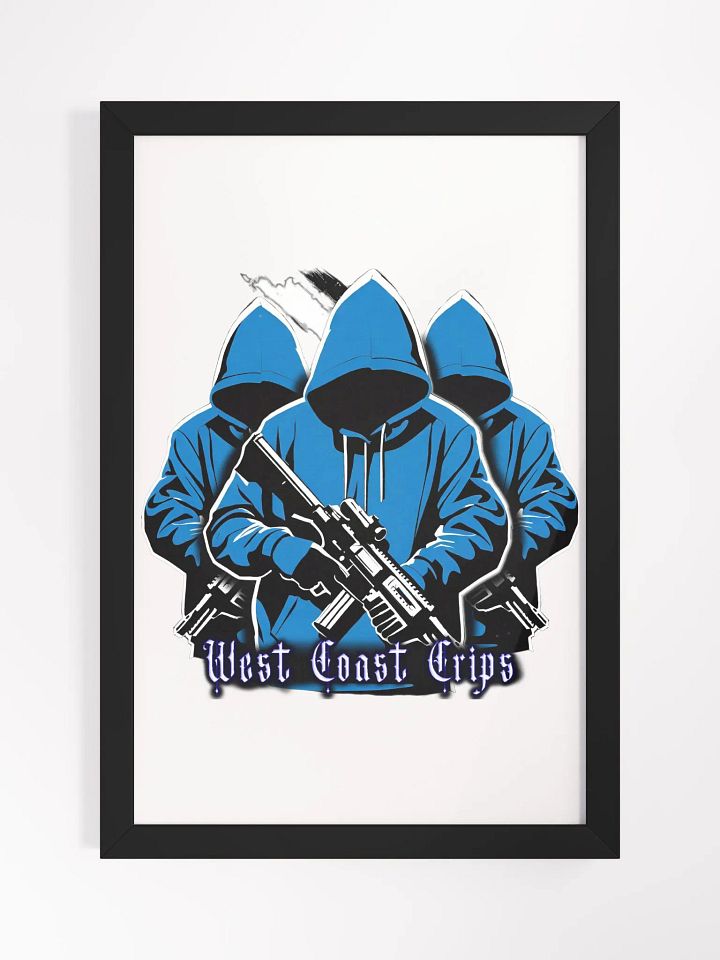 West Coast Crips Framed High-Quality Matte Poster product image (1)
