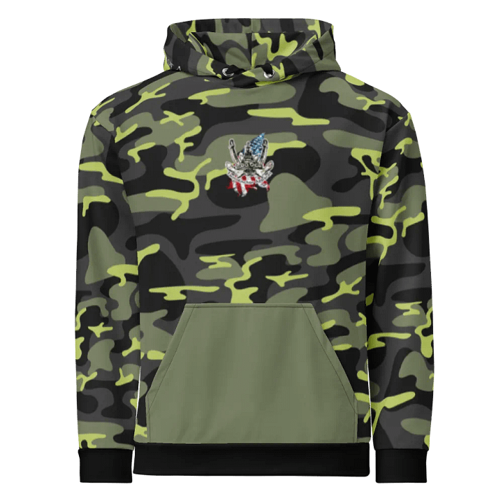 Copy of Green Camouflage Tug CE & CE Flage Hoodie product image (2)