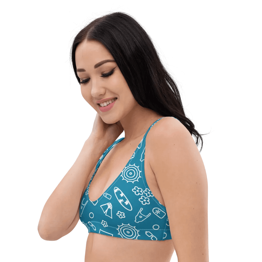 Beach Necessities Pattern Padded Bikini Top product image (5)