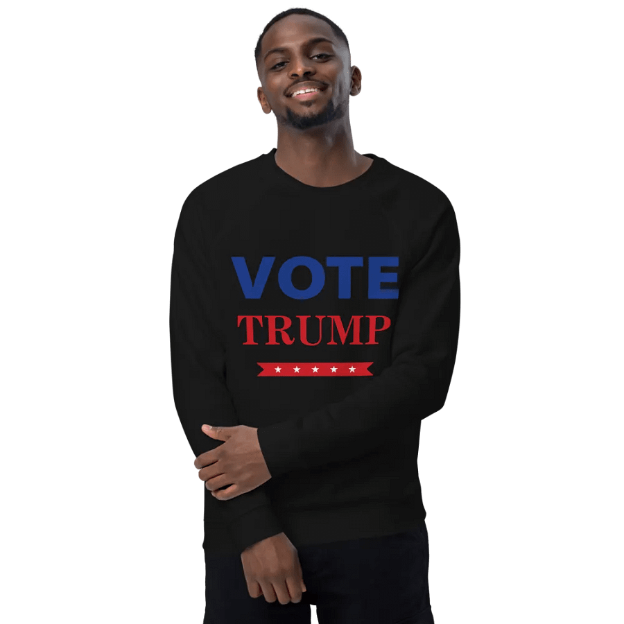 Vote Trump Organic Raglan Sweatshirt product image (7)