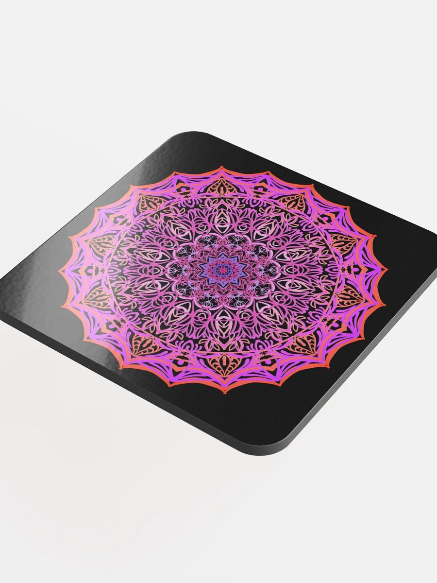 Radiant Mandala Cork Coaster product image (4)