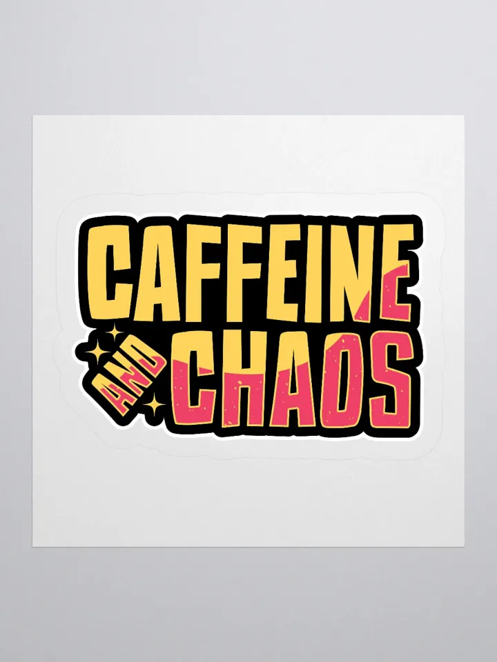 Coffee & Chaos Sticker – A Must-Have for Coffee Lovers product image (2)