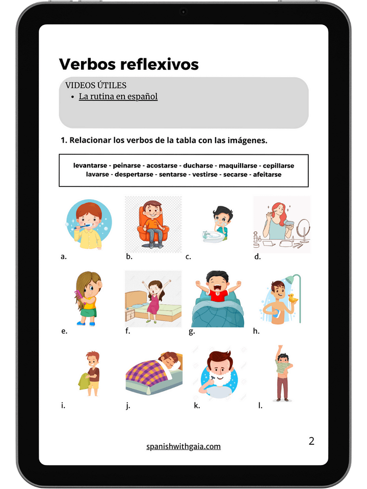 PDF REFLEXIVOS actividades + soluciones product image (1)