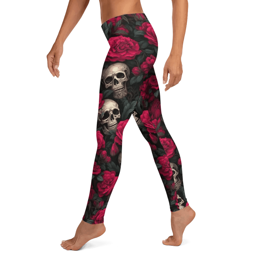 Leggings – Skulls and Roses Print for Edgy & Bold Style product image (10)