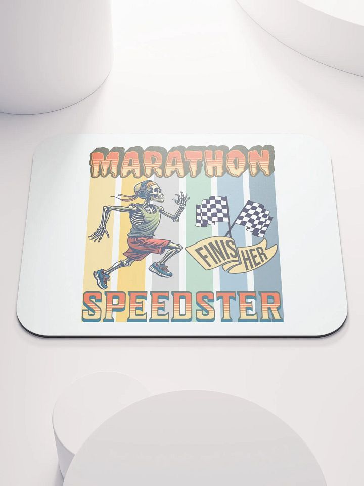 Marathon Speedster Skeleton Running Mouse Pad product image (2)