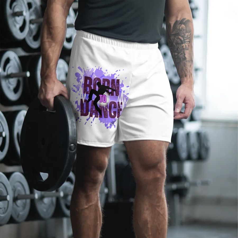 Born to Dance His Silhouette Splash Athletic Shorts product image (12)