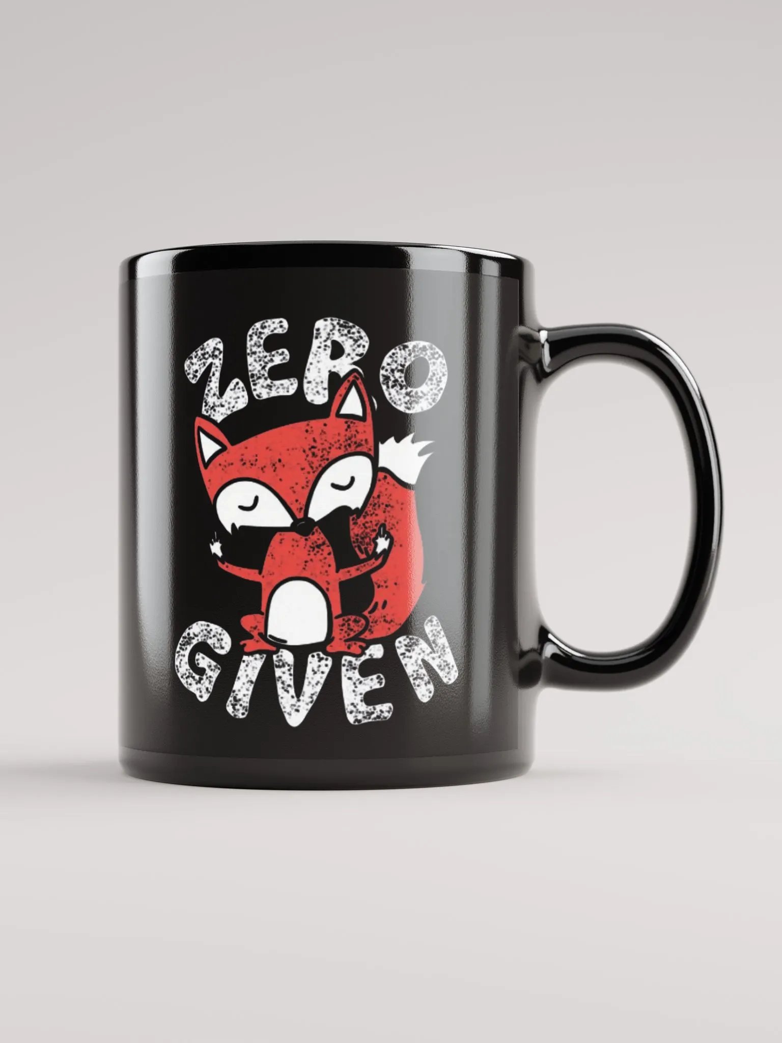 Zero Fox Given Black Glossy Mug (11oz or 15oz) product image (1)
