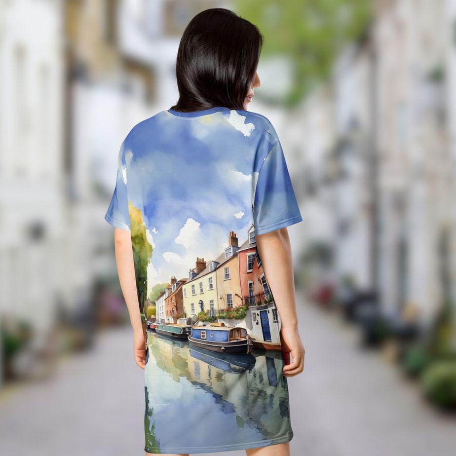 Little Italy - England - All Over Print - Watercolor - T-shirt Dress product image (5)
