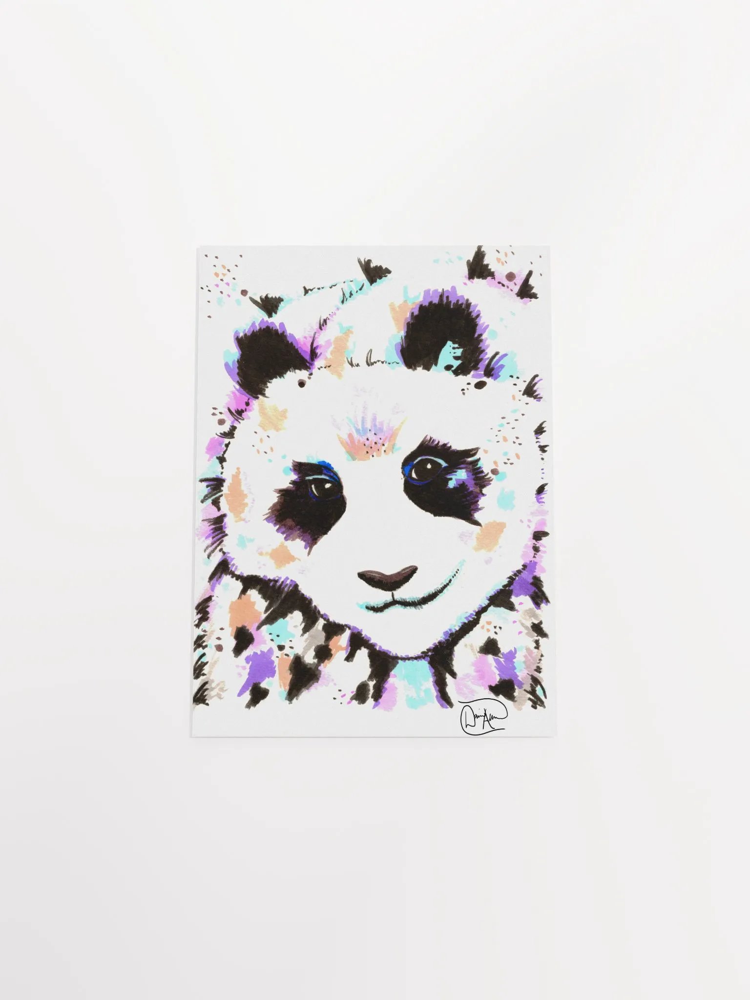 Chaos Panda Watercolour Print product image (4)