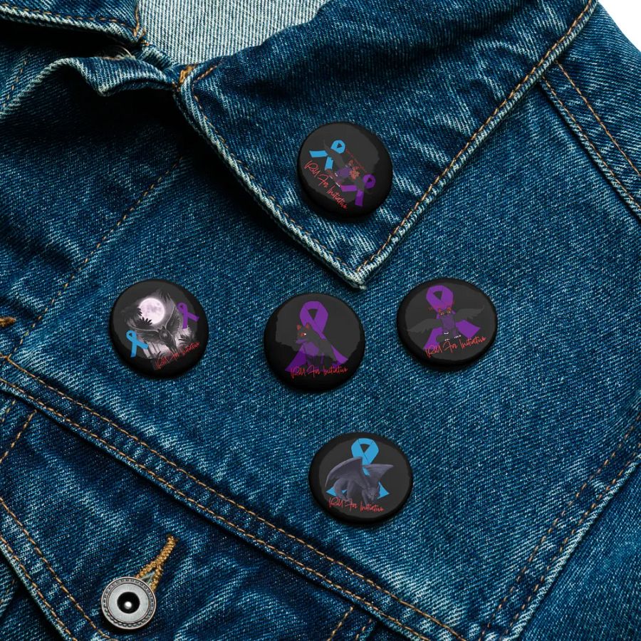 Huntington's Awareness Button Pin Set product image (11)