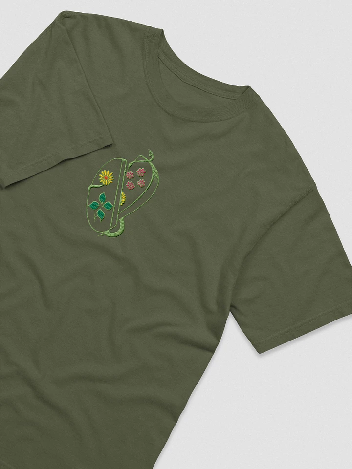 Flowers & Vines Split Controller -Garden Greens- Embroidered Tee product image (33)