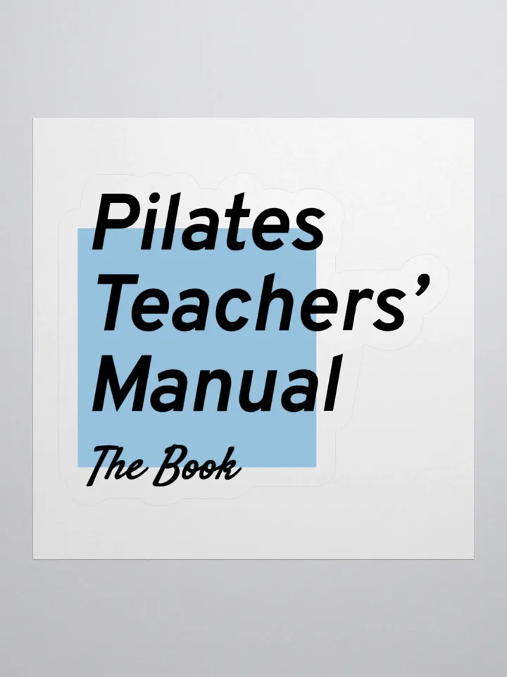 Sticker - Pilates Teachers' Manual: The Book product image (1)