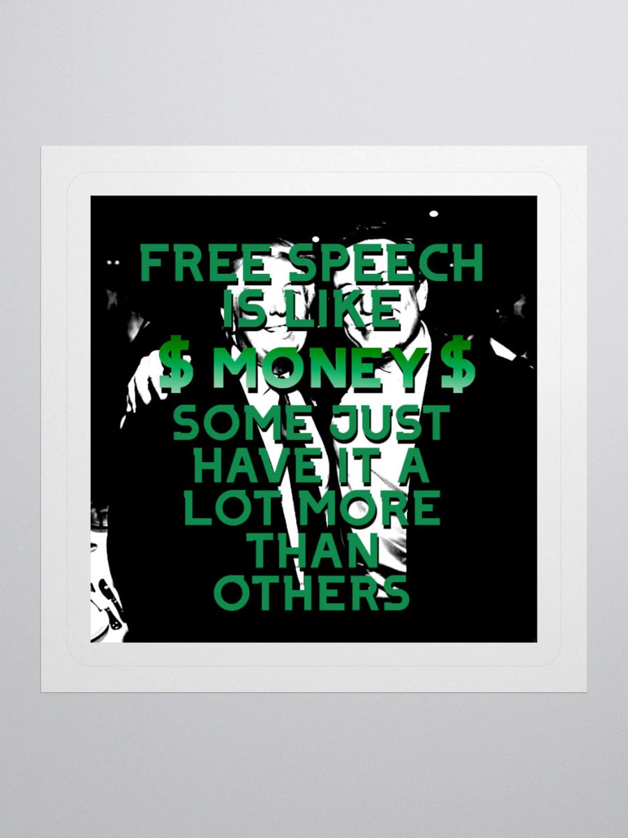FREE SPEECH Sticker product image (2)