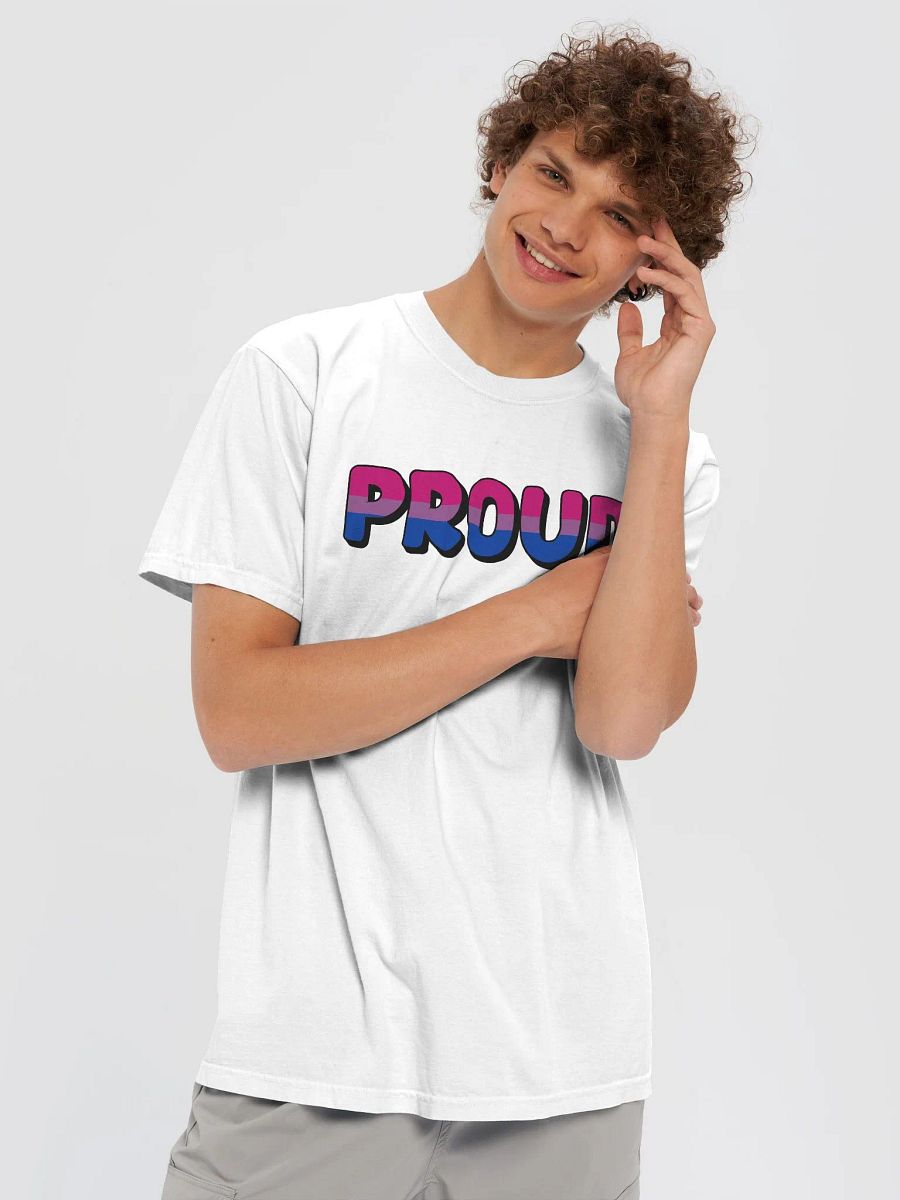 The 'PROUD bi' T-Shirt - White product image (5)