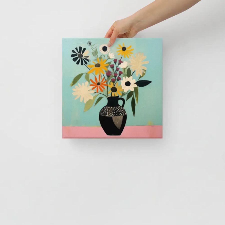 Art2401-56 Vase Flowers Still Life - Canvas Print - sm product image (10)