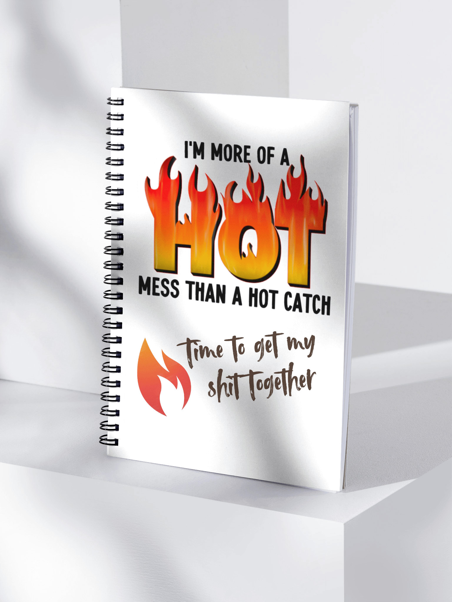 Hot Mess Spiral Notebook product image (4)
