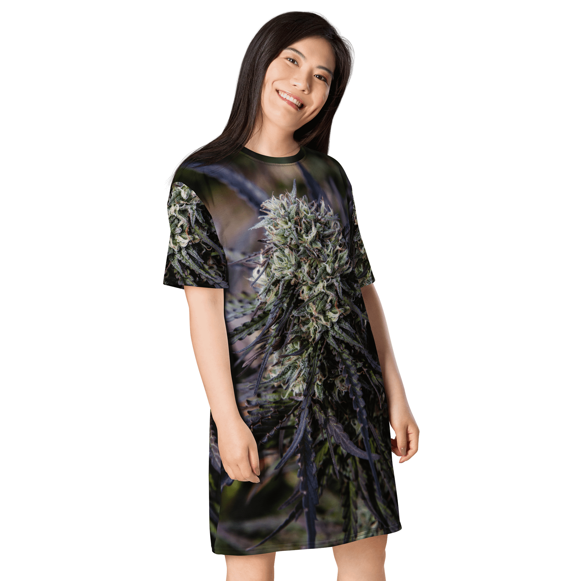 Royal Purple Print All Over Shirt Dress product image (4)