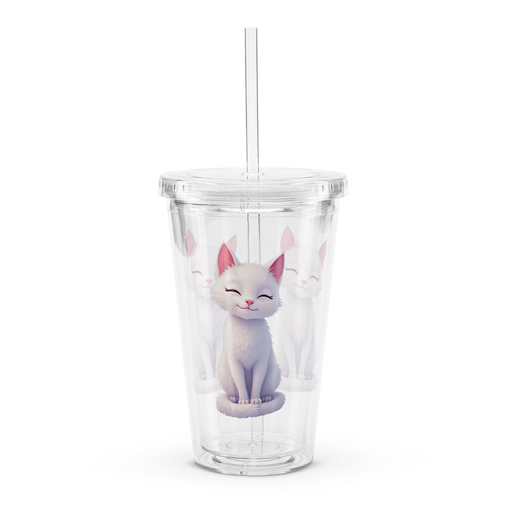 Claudia Double Wall Clear Plastic Tumbler product image (1)