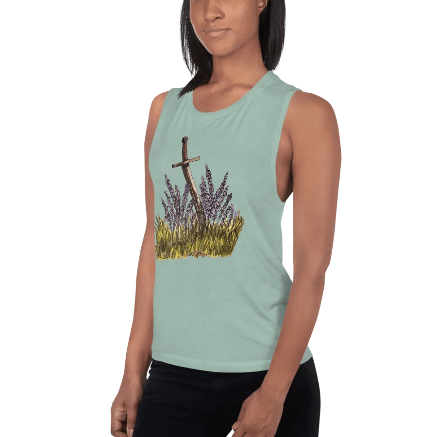 Lavender & Sword print Tanktop product image (4)