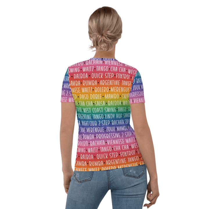 Rainbow Ballroom Dancer's T-shirt for Women product image (2)