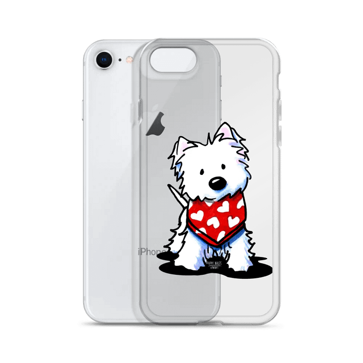 Westie Valentine Clear iPhone Case product image (2)