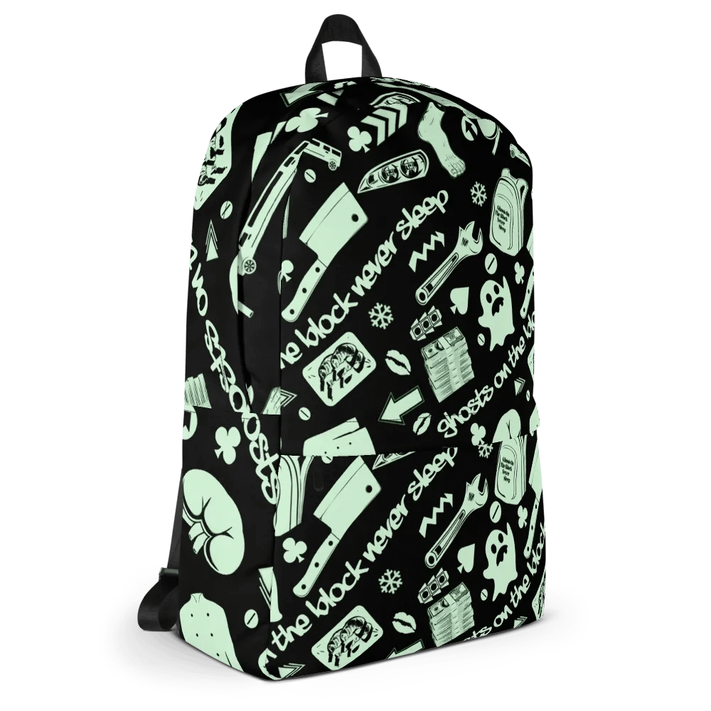 A8M - Ghosts On The Block Never Sleep Bookbag (Creamy April) product image (9)