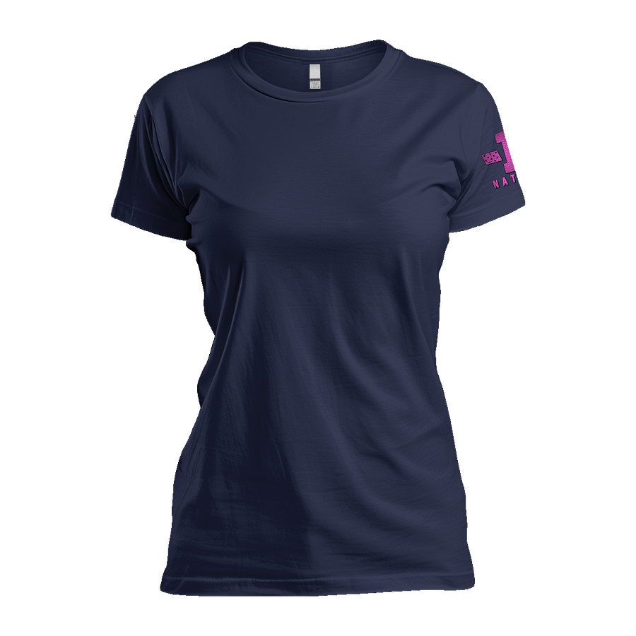 Pink Carbon Onyx Flag Women's Relaxed Fit product image (3)