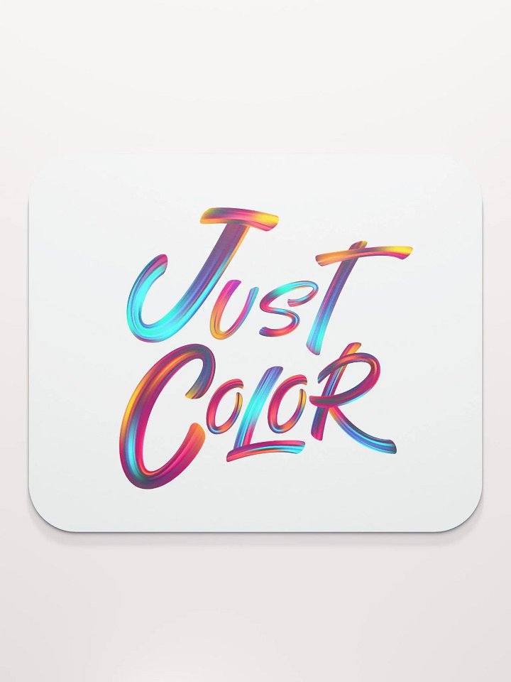 Vibrant Brushstroke 'Just Color' Mouse Pad product image (2)