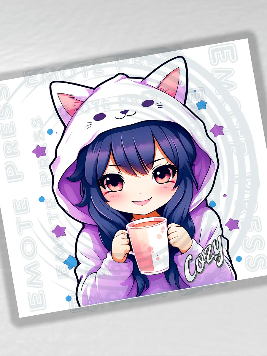 Cozy Kawaii Anime Girl 20 oz Stainless Steel Tumbler product image (2)