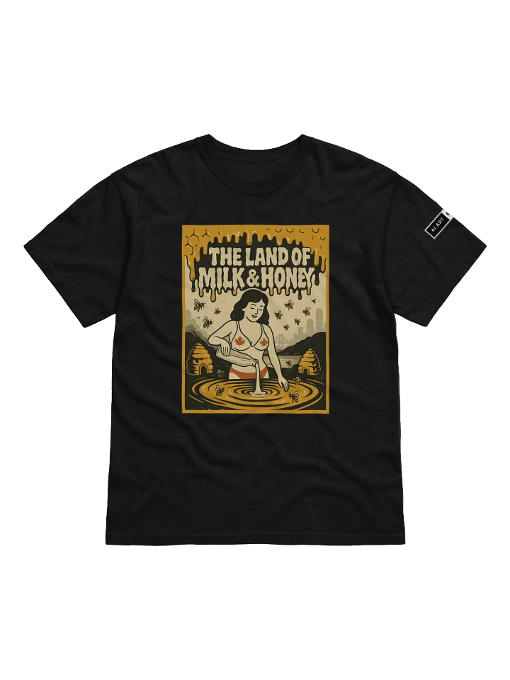 "THE LAND OF MILK & HONEY" 100% cotton T-shirt product image (1)