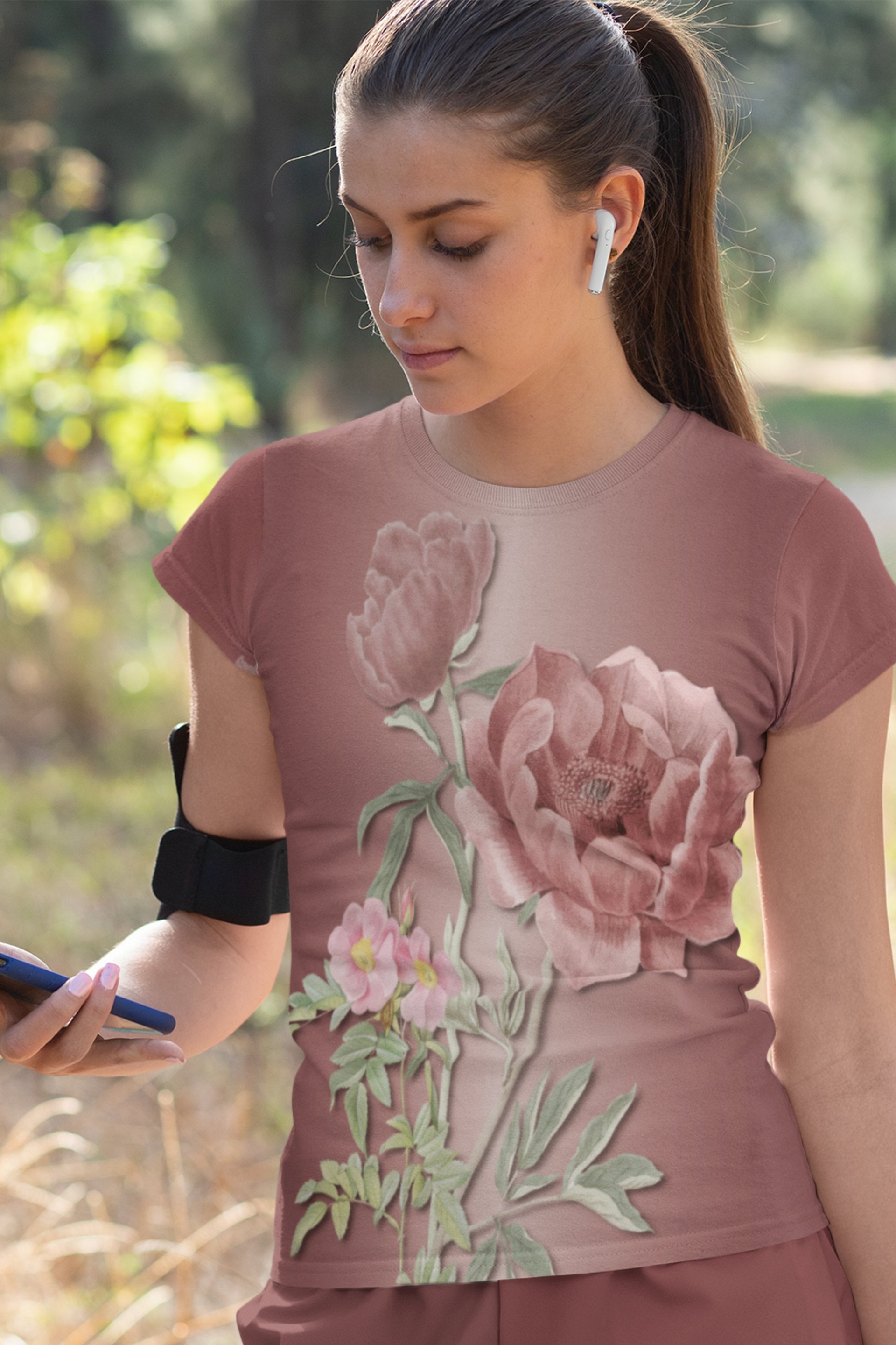 Floral Themed All Over Print T-shirt product image (1)