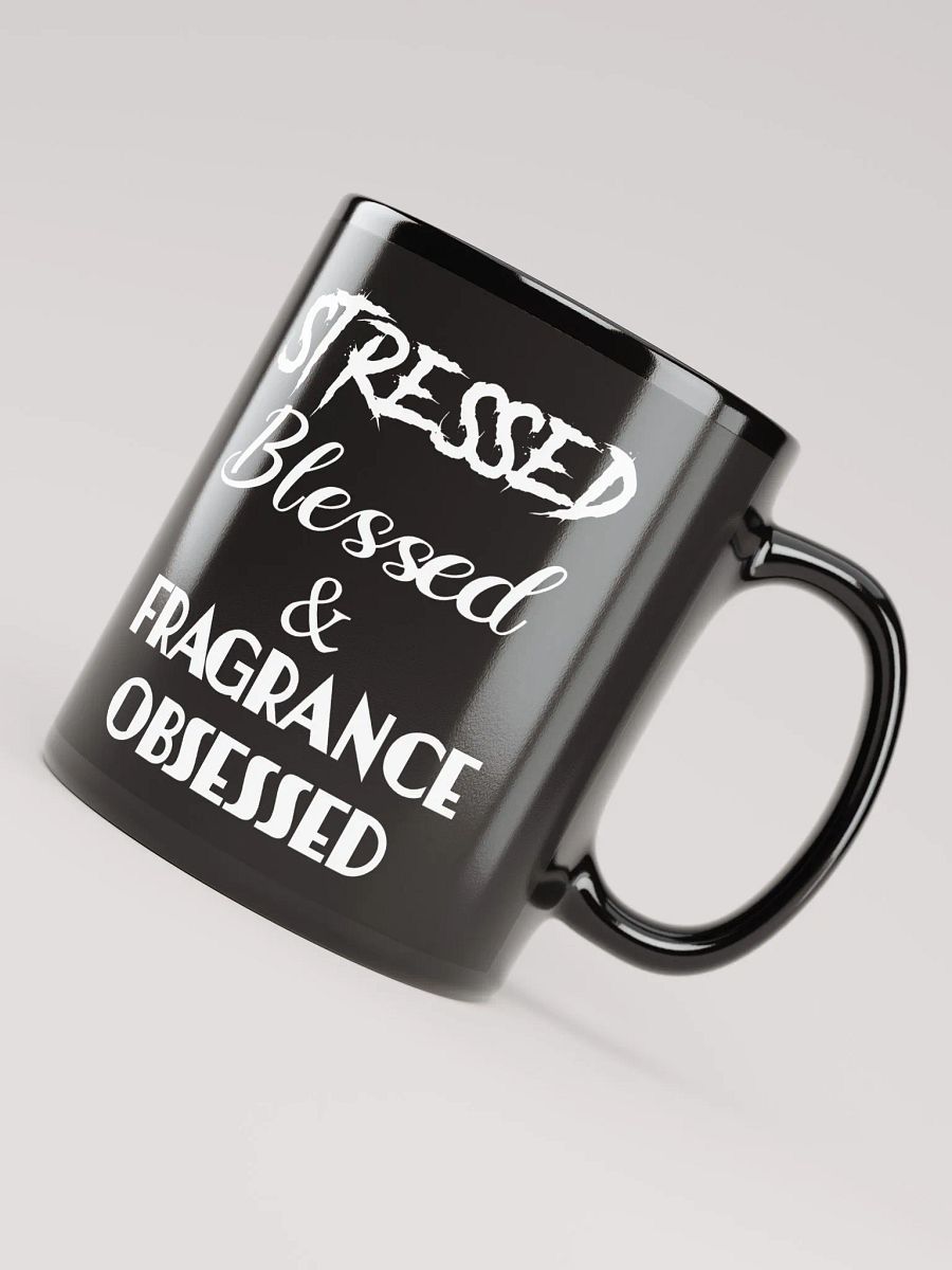 Stressed/Blessed Black Glossy Mug product image (4)