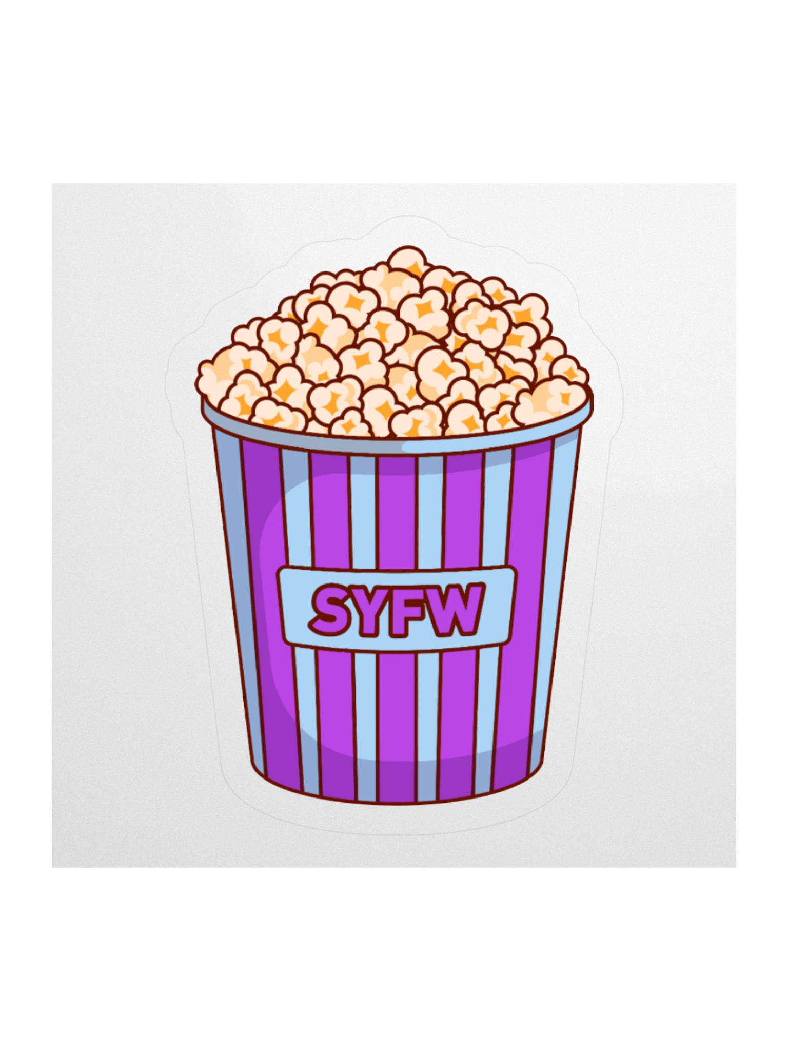 SYFW Popcorn Bucket Sticker product image (1)