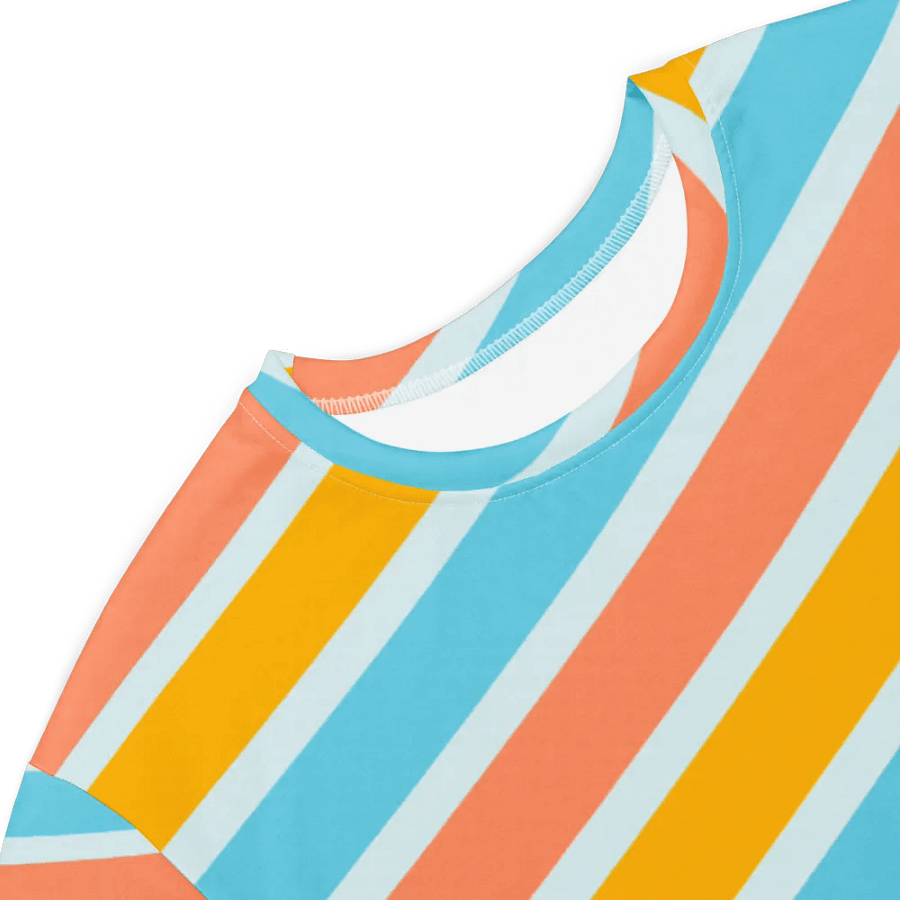 Cheerful Sorbet Stripes All-Over Print T-Shirt Dress product image (7)