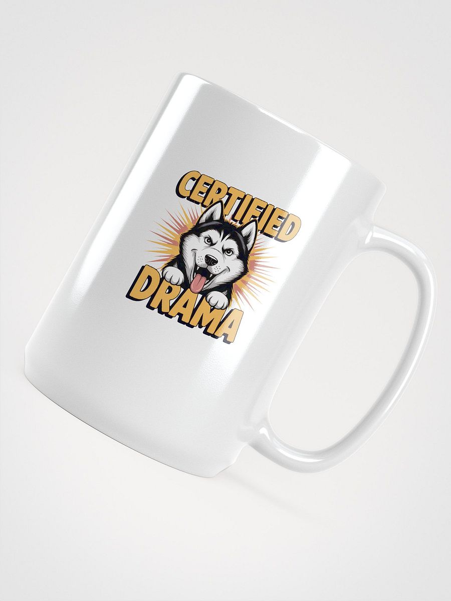 Certified Drama Husky White Glossy Mug product image (4)