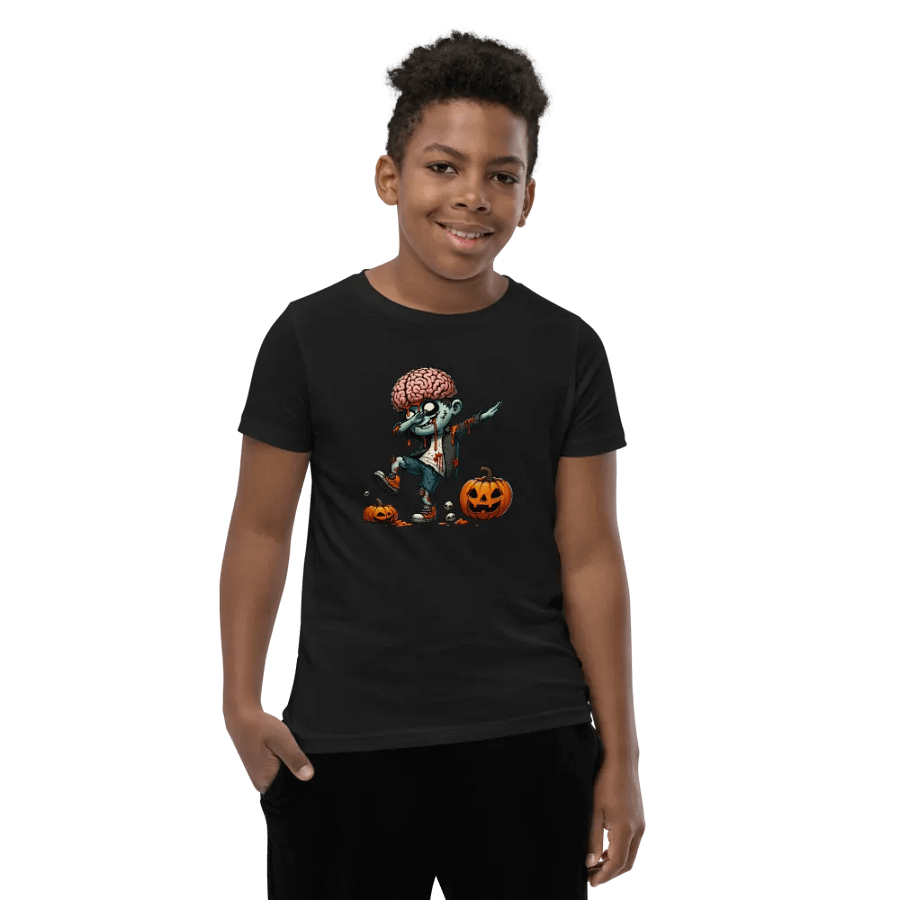 Halloween-Zombie-Boy-Dab-Dance T-Shirt | Fun & Trendy Halloween Tee for Kids product image (7)