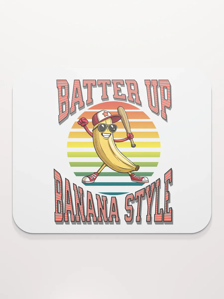 Batter Up Banana Style Baseball Bonanza Mouse Pad product image (1)