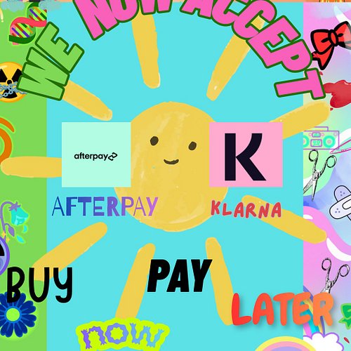 If you were worried about the price dont worry 
we know accept Klarna and afterpay
so you can experience the wondeerful weird...