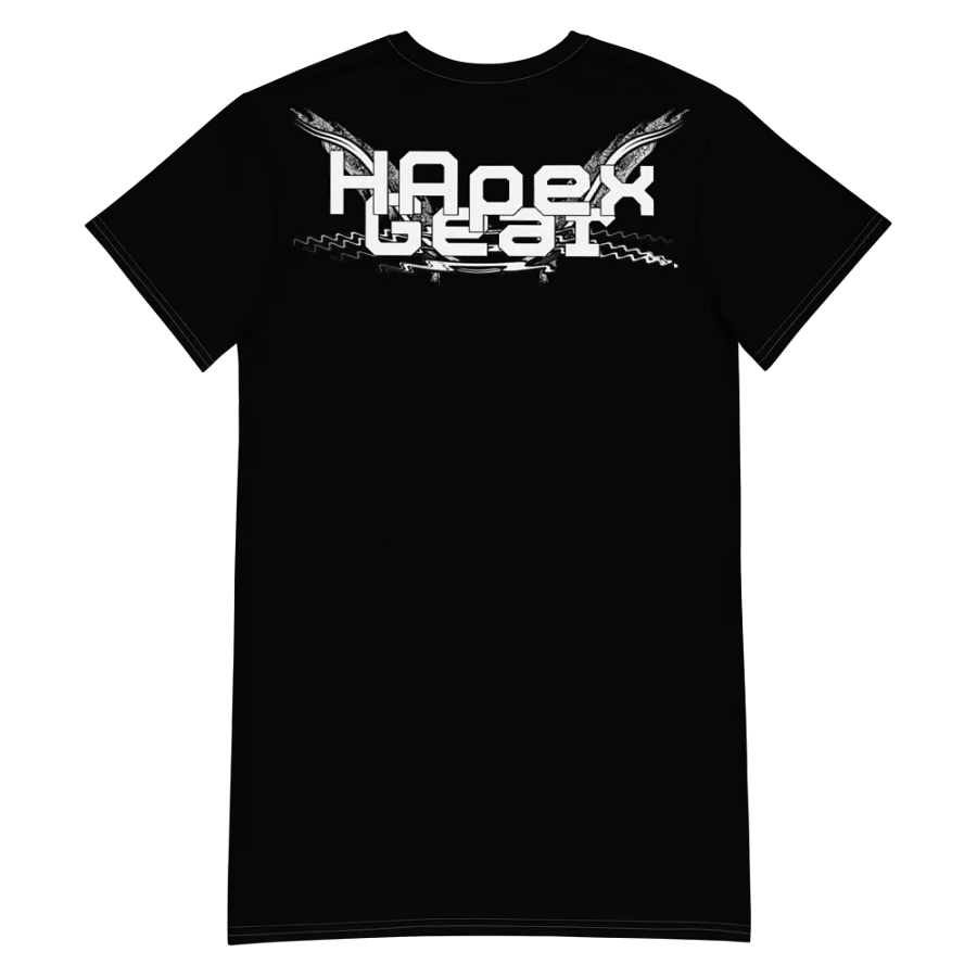 T-Shirt Dress - Black - White HApex Gear White Logo product image (6)