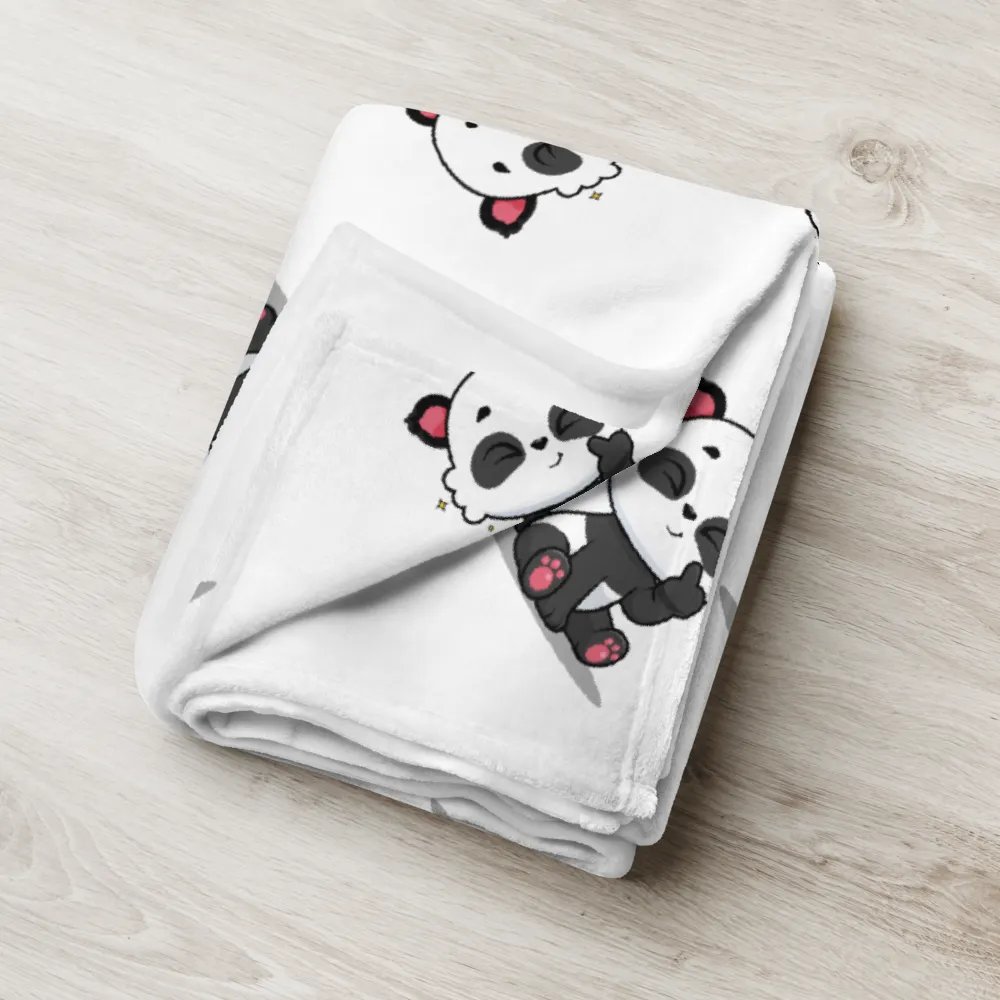 Panda Party Throw Blanket product image (2)
