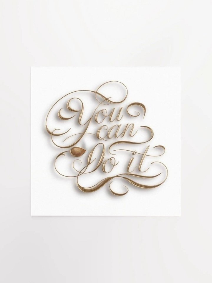 Self-Love Affirmation Art for Goal Manifestation and Self-Care - You Can Do It product image (2)