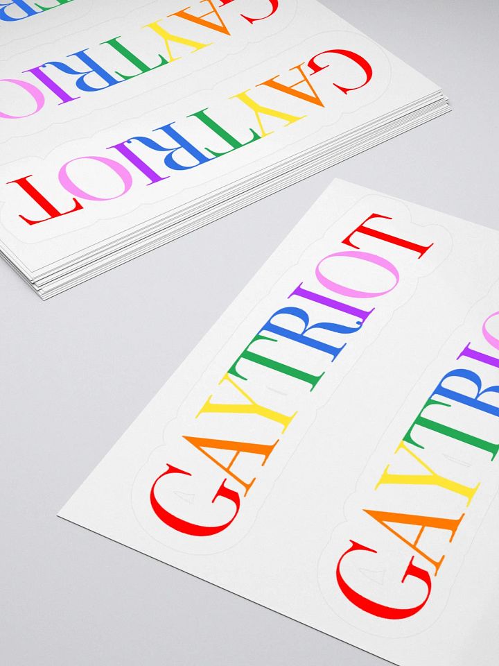 Gaytriot Kiss Cut Stickers product image (3)