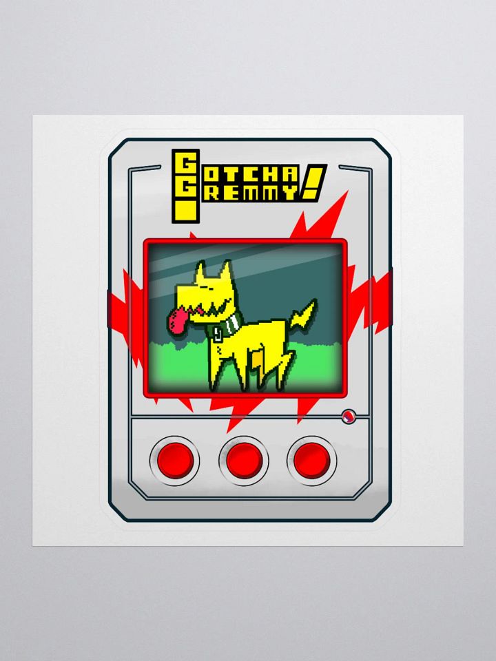 Gotcha Gremmy! [White/Red] - Sticker product image (1)