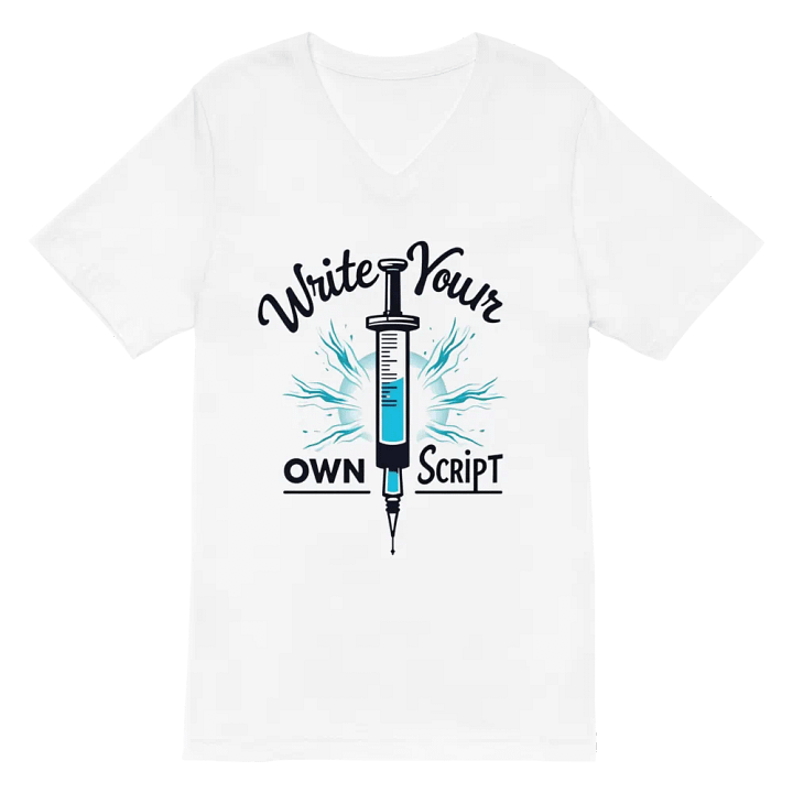 Syringe Script V-Neck Tee product image (2)
