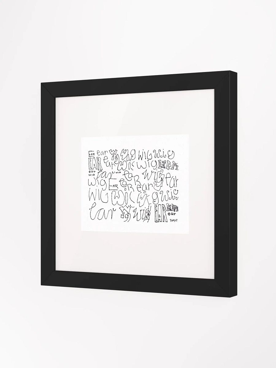 earwig Panel Card Print Framed product image (2)