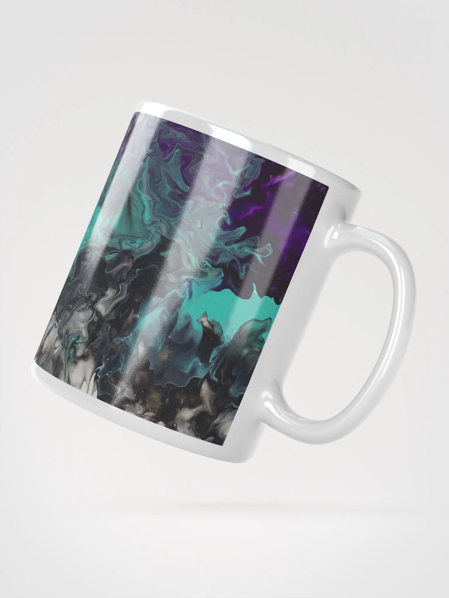 Acrylic Pour Printed White Glossy Mug - Original FCCA Design product image (2)