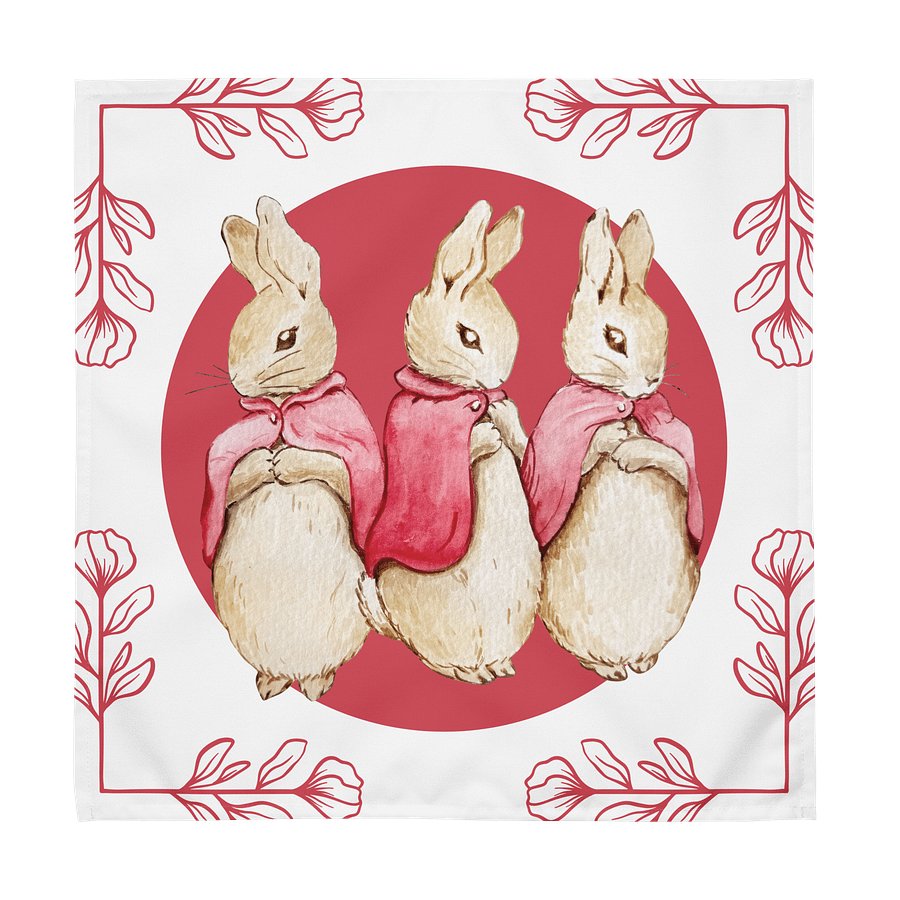 Whimsical Rabbit & Friends Cloth Napkin Set product image (3)