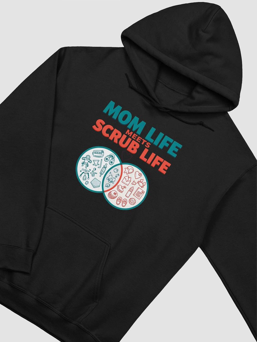 Mom Life Meets Scrub Life Venn Diagram Hoodie product image (22)